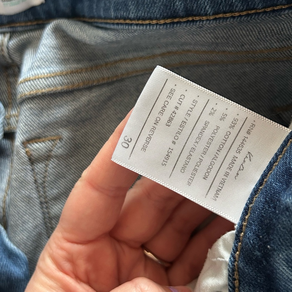 KanCanStraight High Rise Ripped Jean - Picture 4 of 4